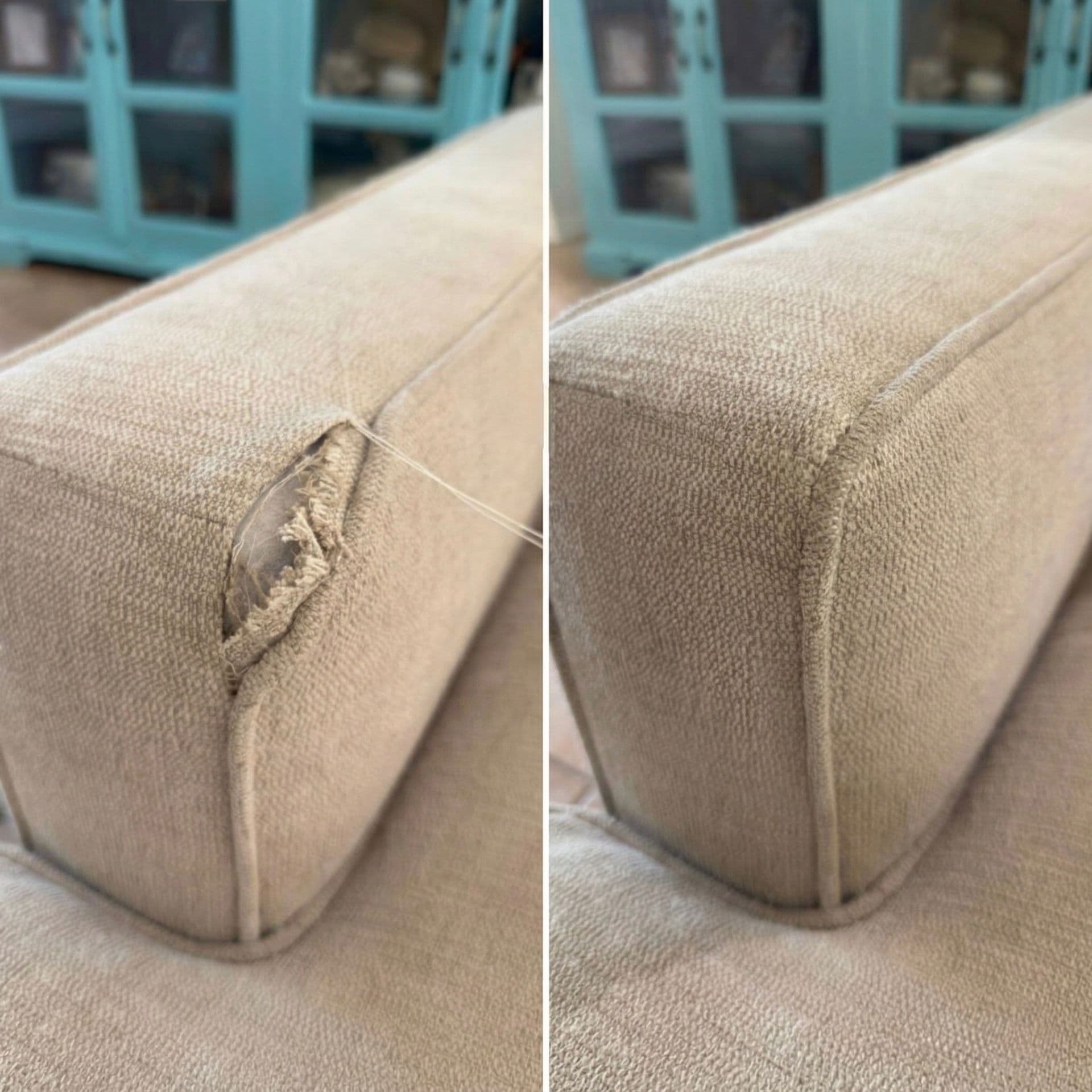 Leather furniture repair and upholstery restoration