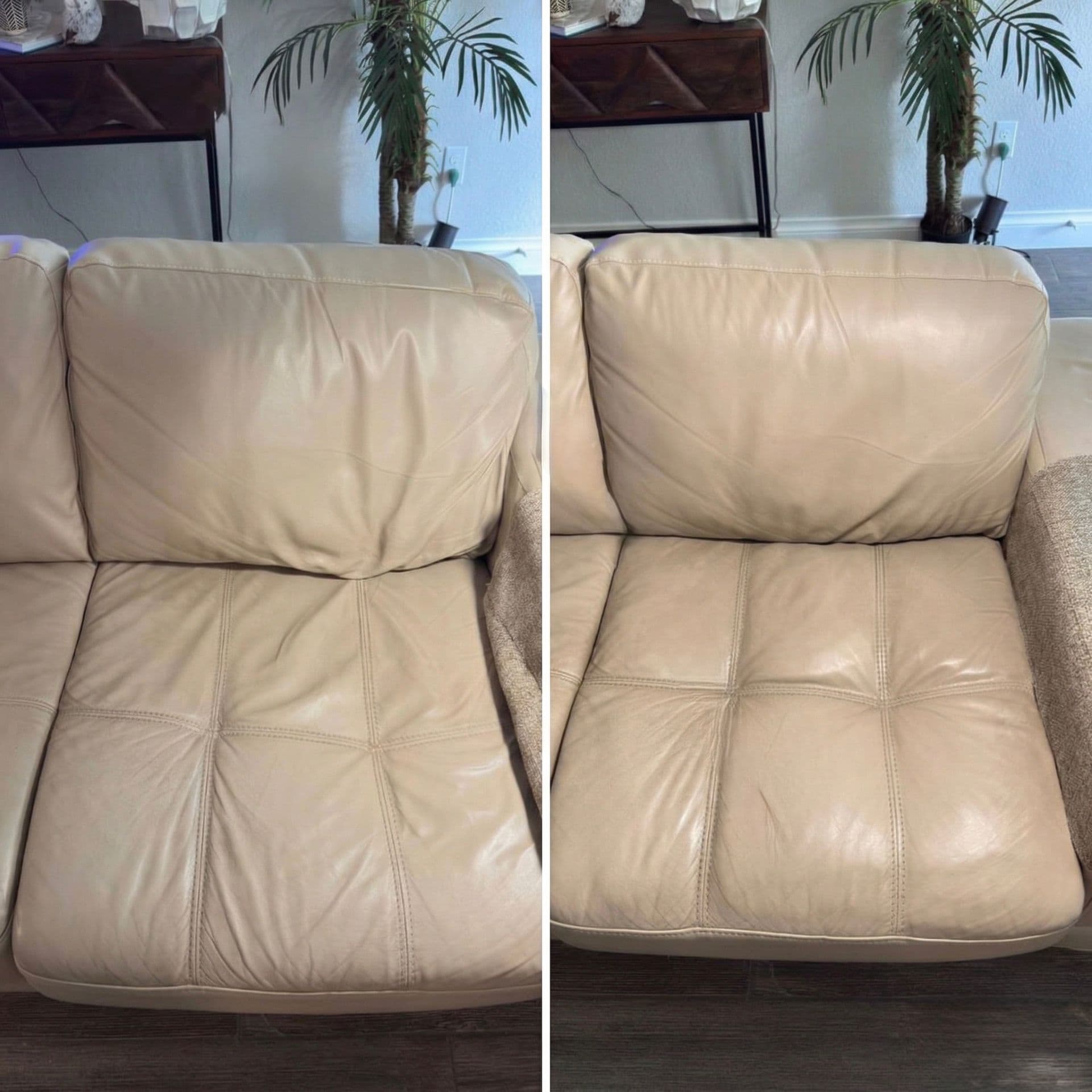 Leather furniture repair and upholstery restoration