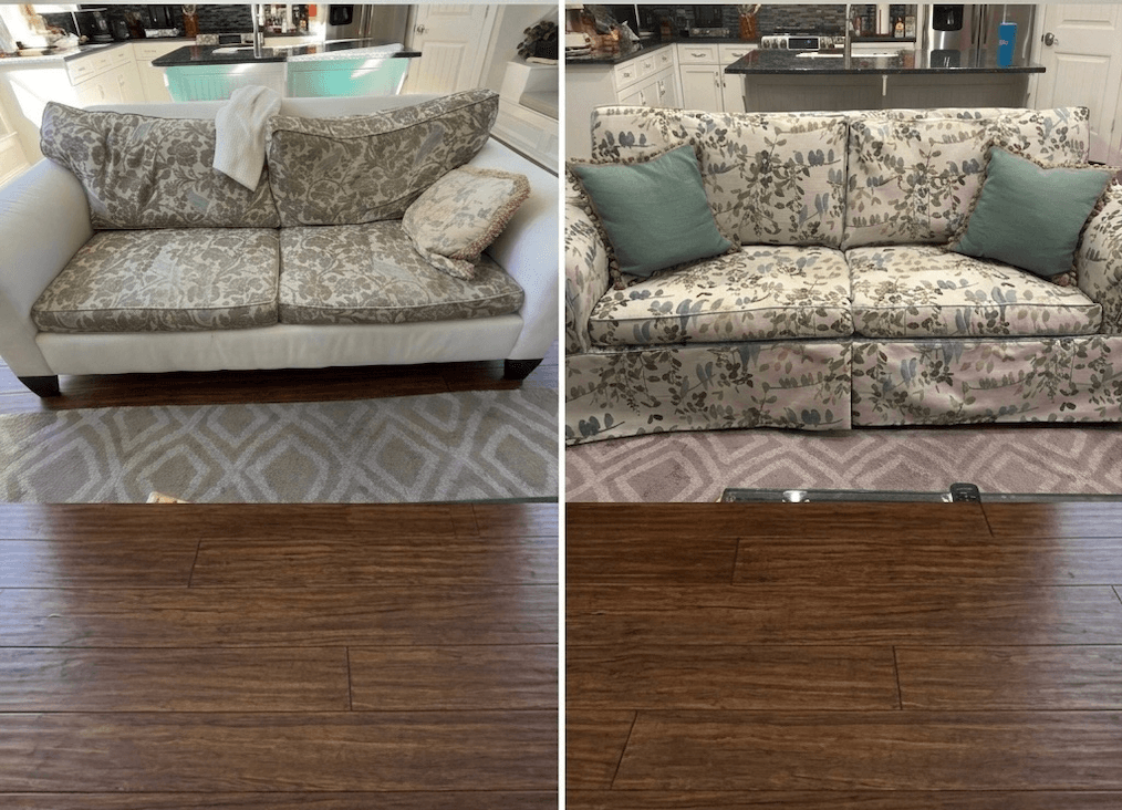 Leather furniture repair and upholstery restoration