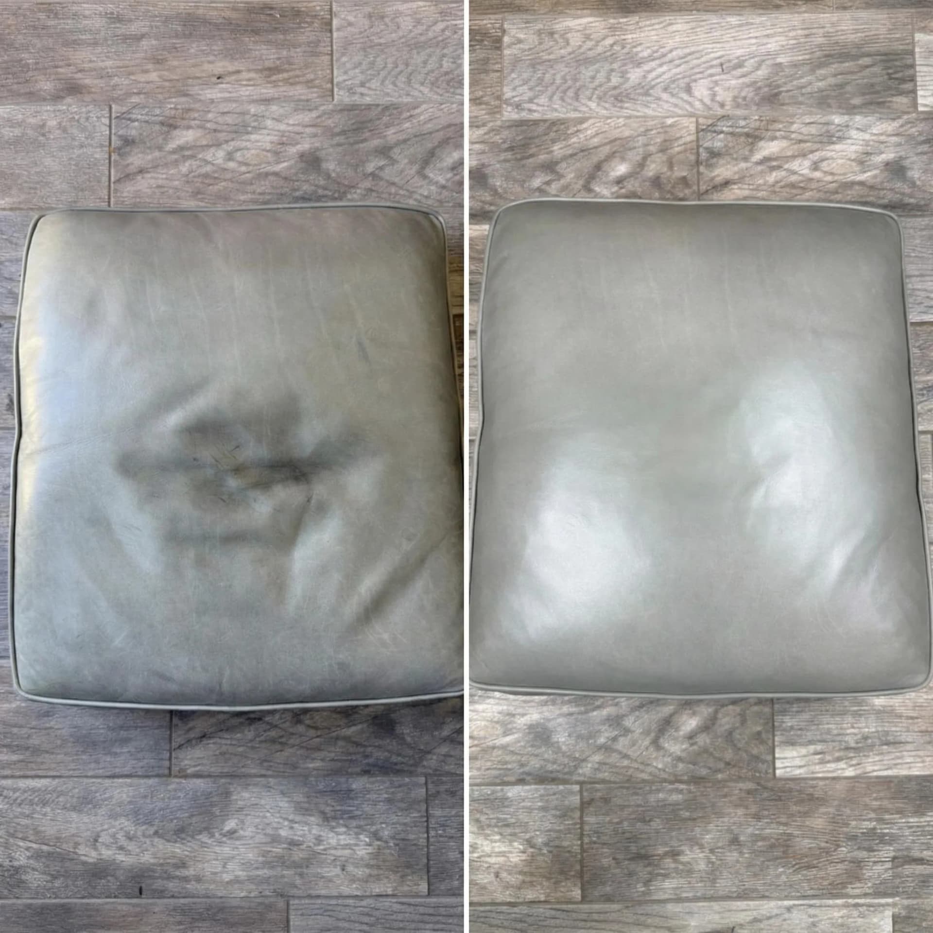 Leather Seat Cushion Reshaping & Restoration 1