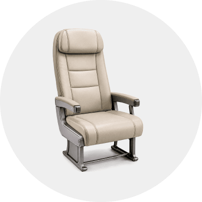 Aircraft-Grade Leather Reupholstery (Seats & Panels)