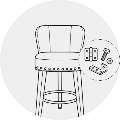 Salon Chair Hardware & Fixture Trim Restoration