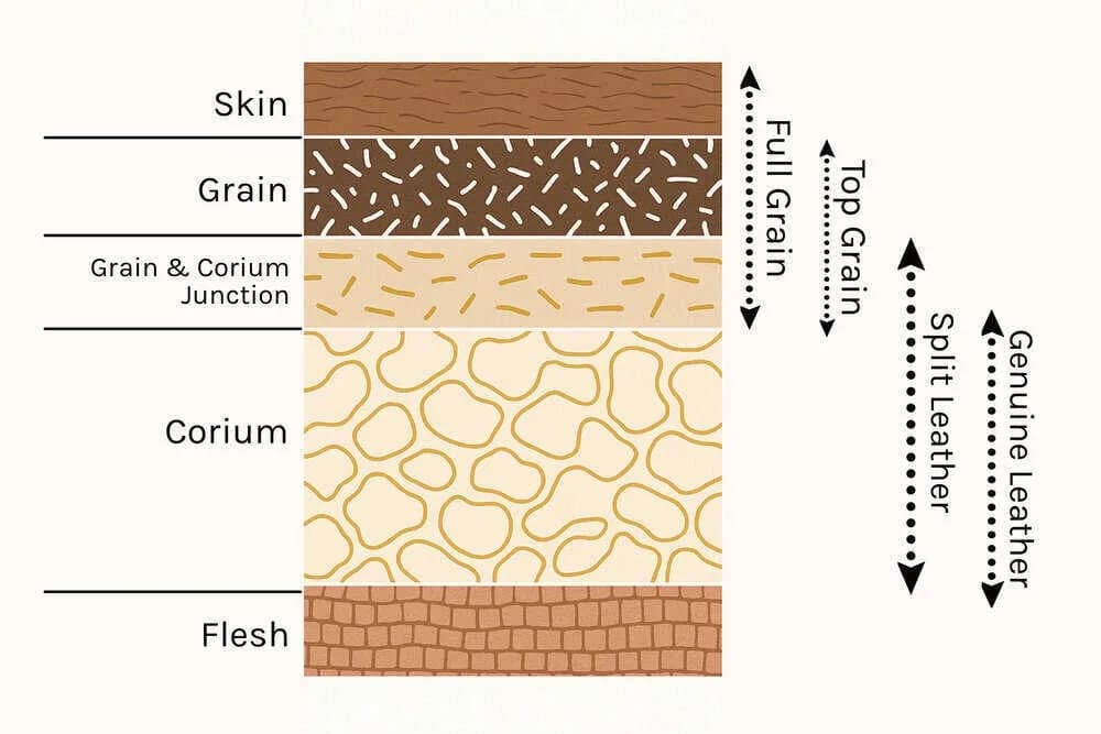Cowhide Leather for Furniture: Types, Thickness, and Quality