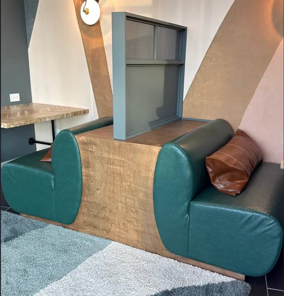 Custom Lounge Seating Fabrication for Apartment Complex