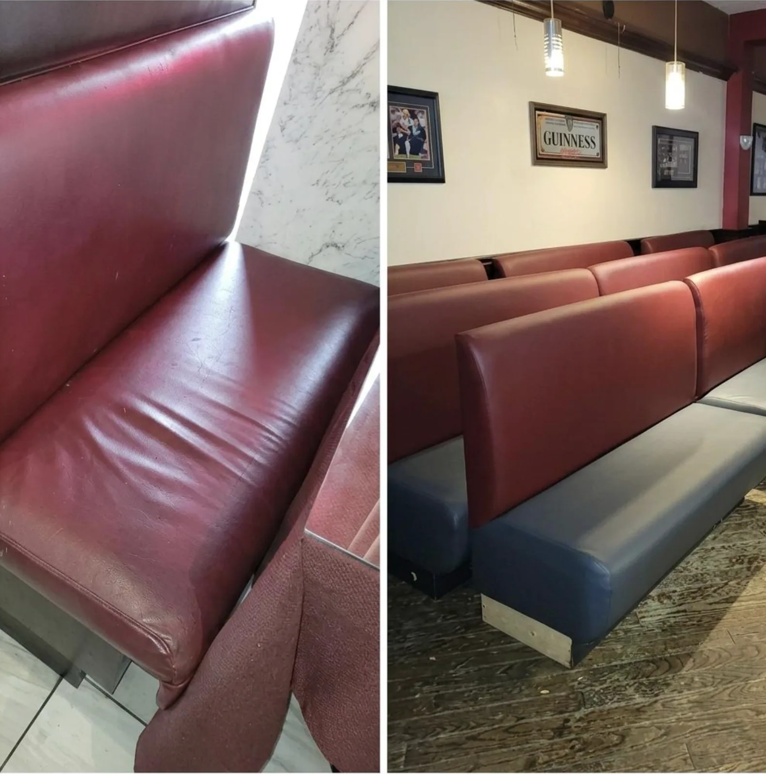 Seat Cushion Reupholstery for Waiting Area
