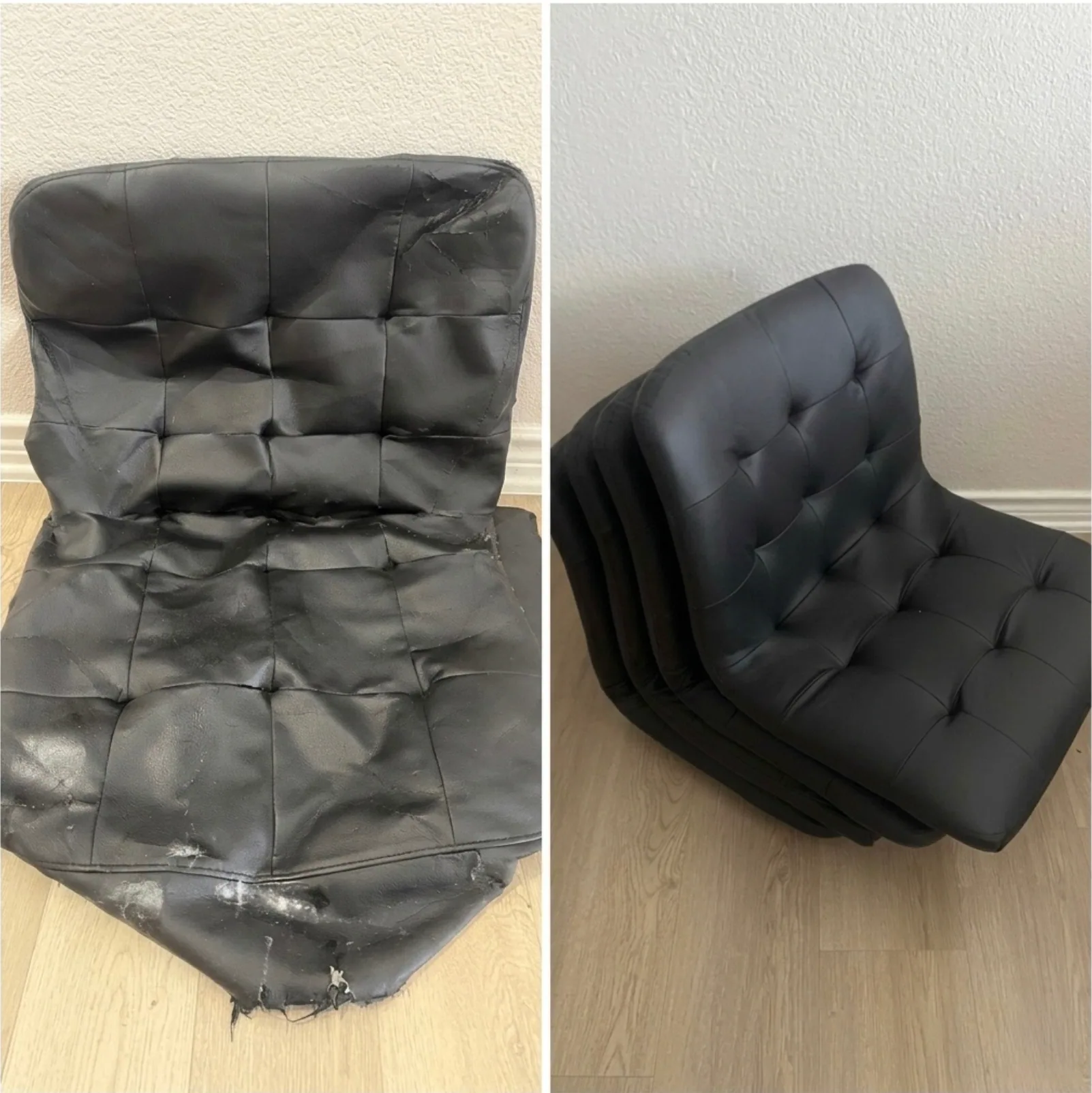 Full Reupholstery - Vinyl to Leather Conversion