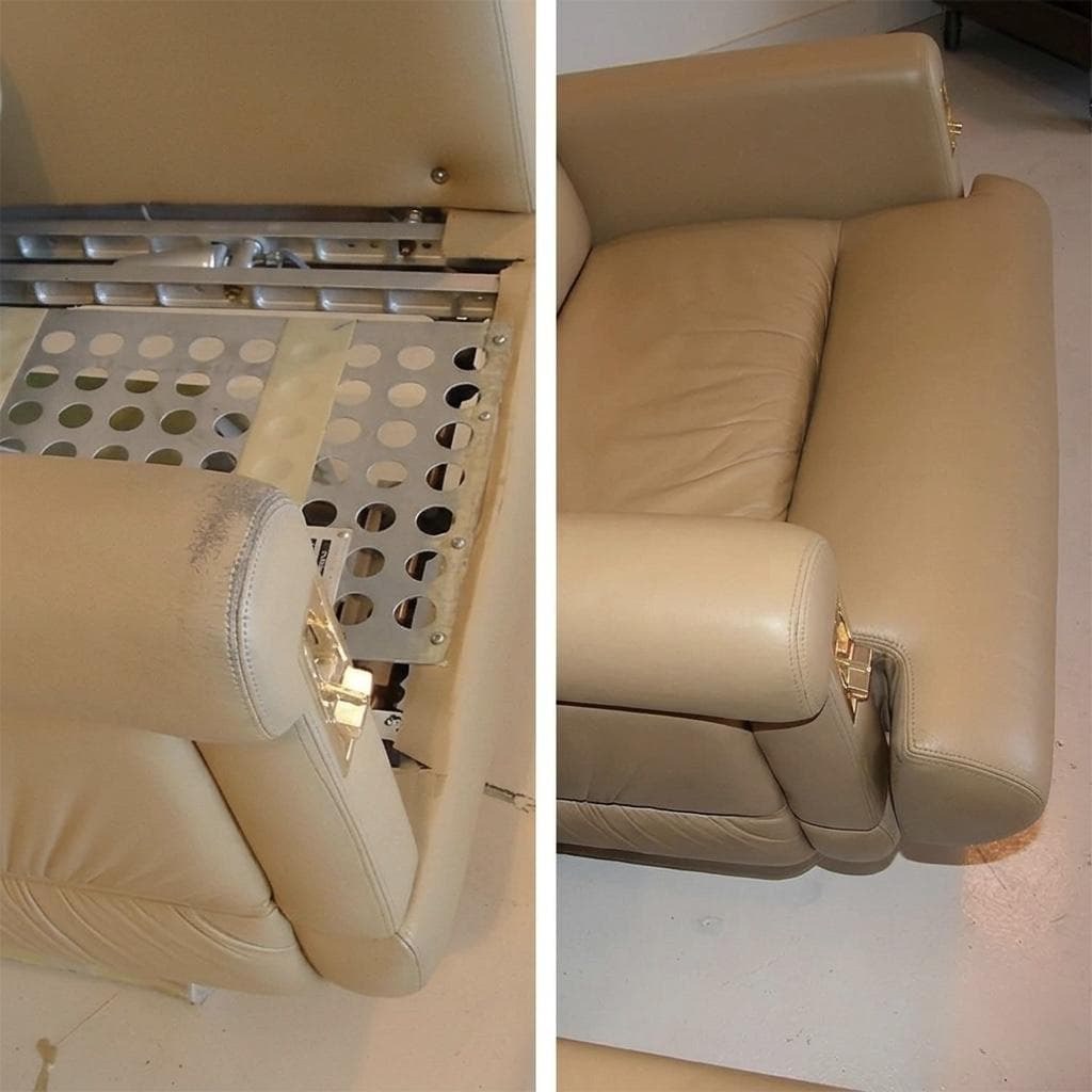 Business Jet Passenger Seat Restoration with Frame Repair