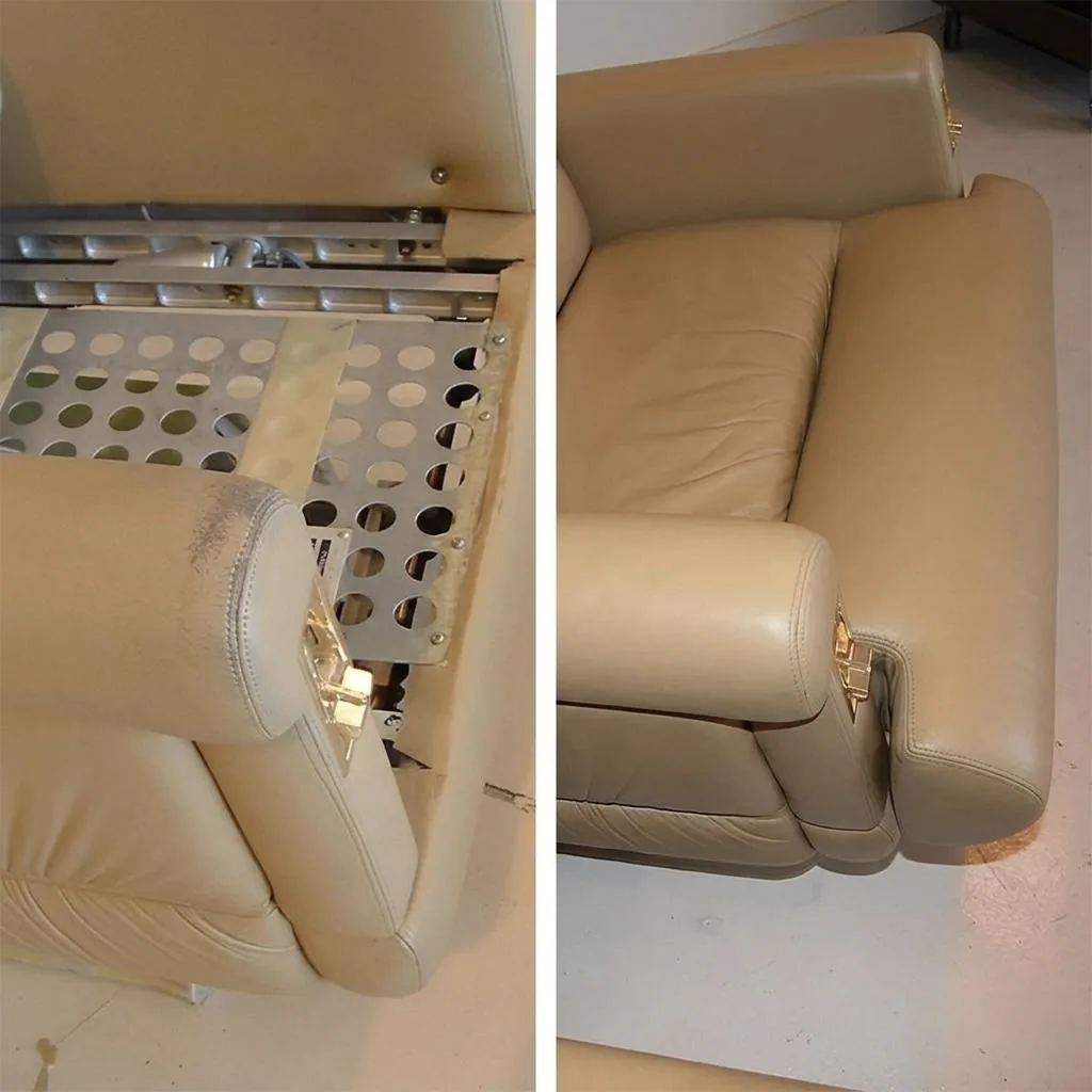 Business Jet Passenger Seat Restoration with Frame Repair