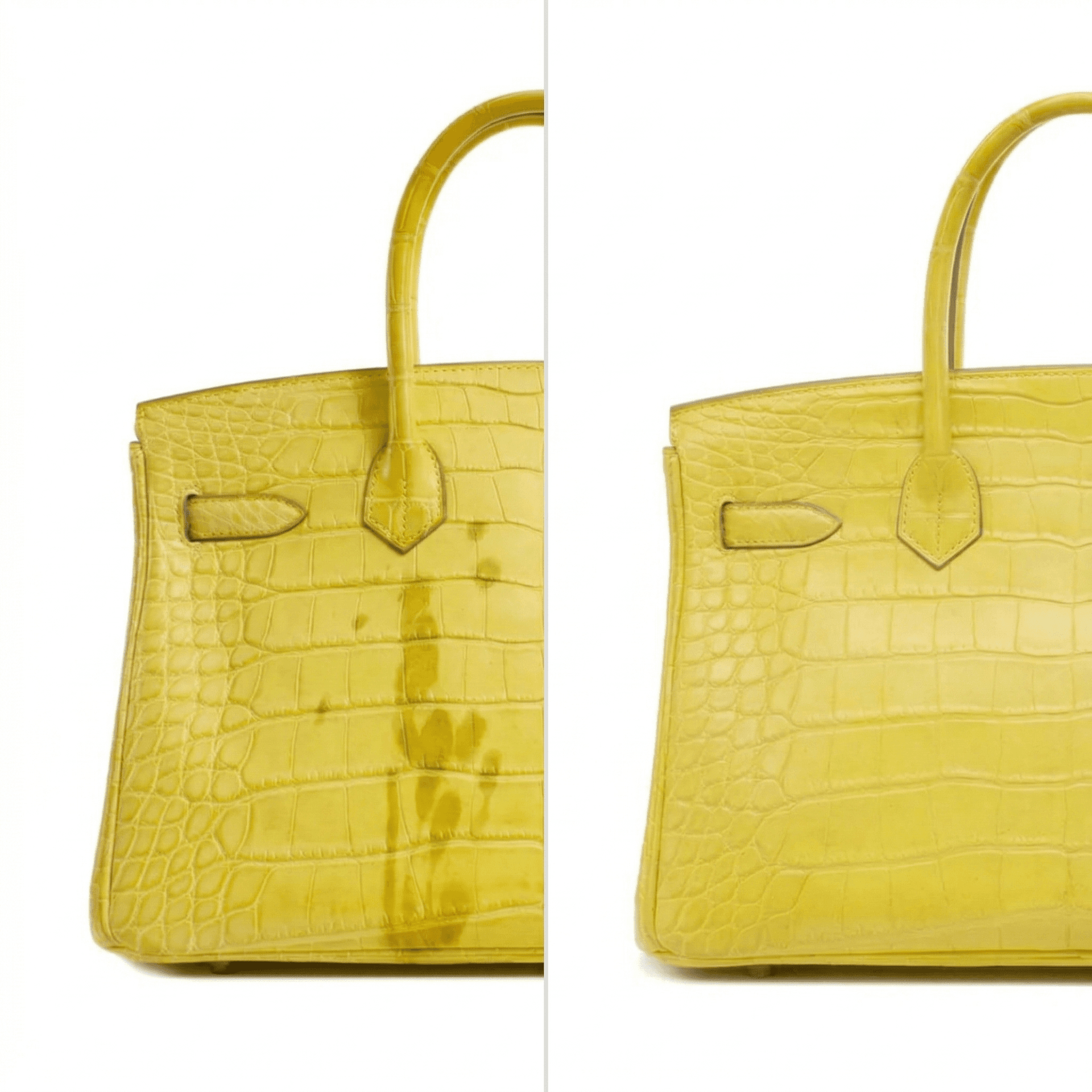 Leather Handbag Stain Removal & Color Restoration
