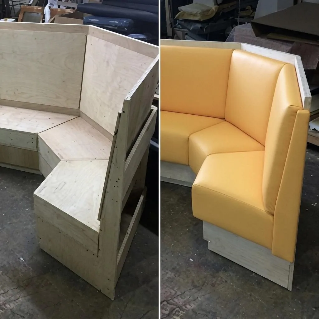Custom Upholstery Built from Scratch in Marine Vinyl