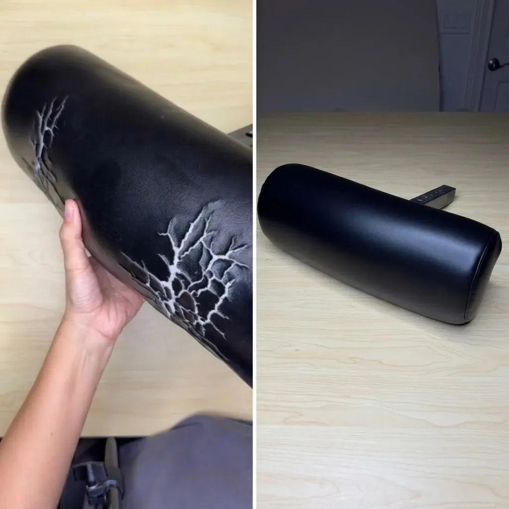 Leather furniture repair and upholstery restoration
