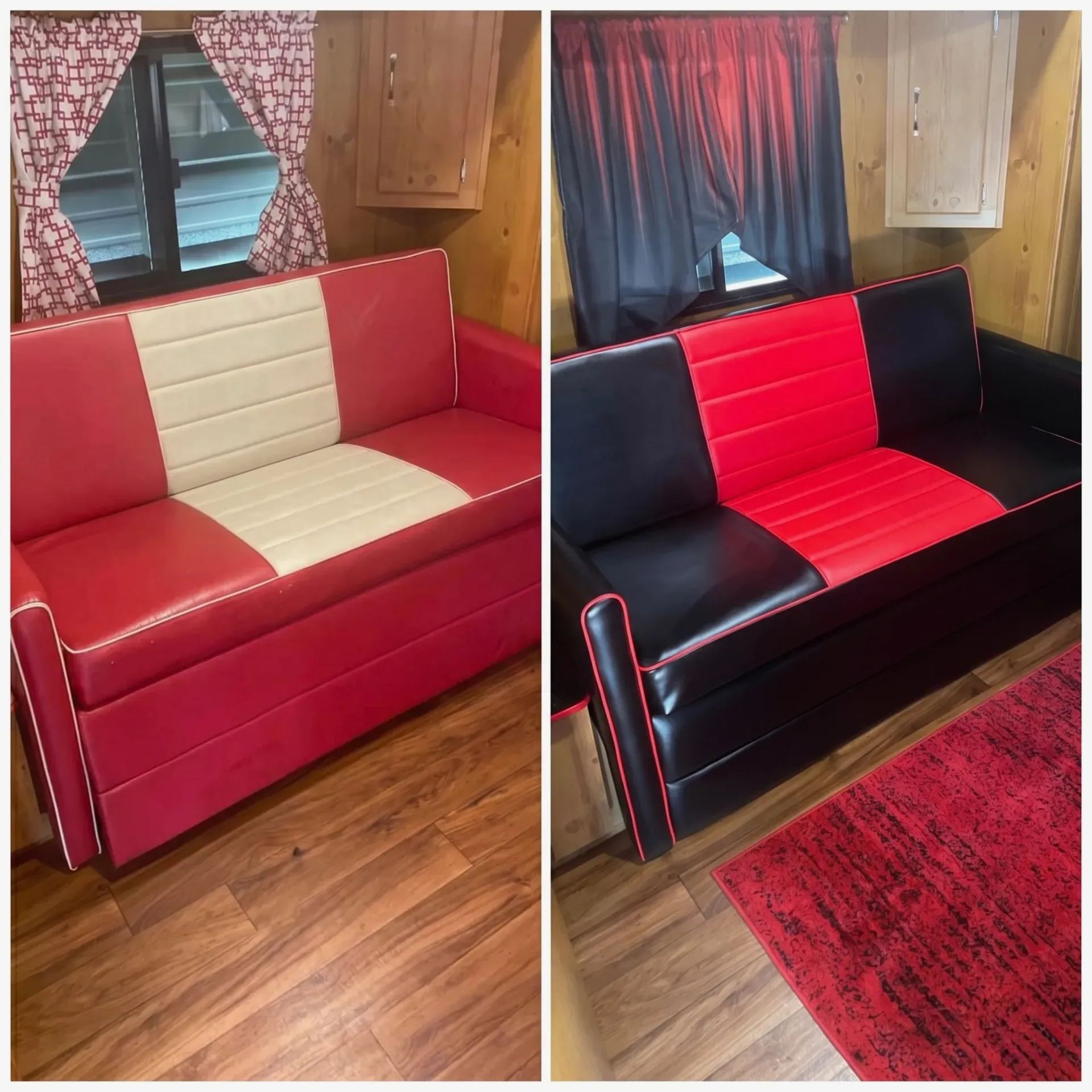 Leather furniture repair and upholstery restoration