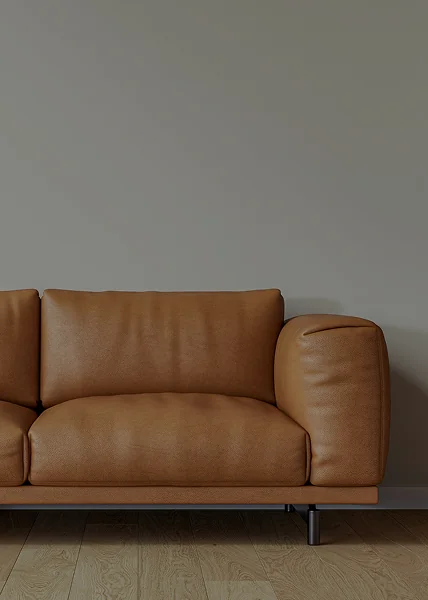 Leather Furniture Repair and Upholstery in San Antonio TX Leather sofa undergoing furniture repair, color restoration, and cushion reshaping in San Antonio TX